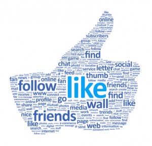 Facebook Like Thumbs Up Wordle