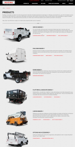 The updated responsive Reading Truck Body product page