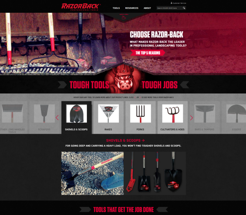 Razor-Back Tool Lineup by Synapse Marketing