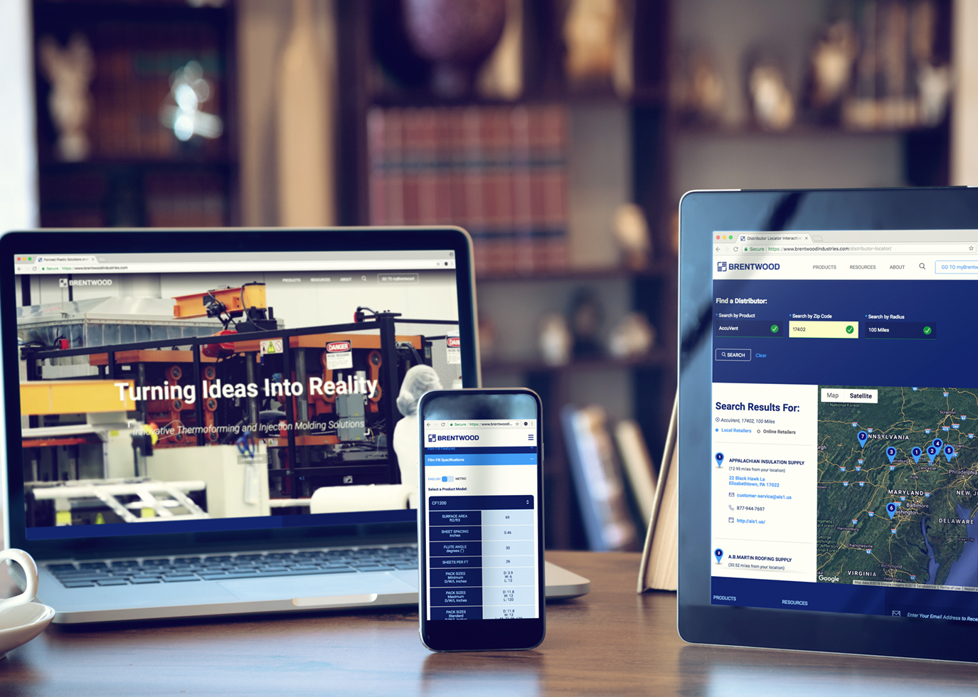 Synapse Website Build for Client Brentwood