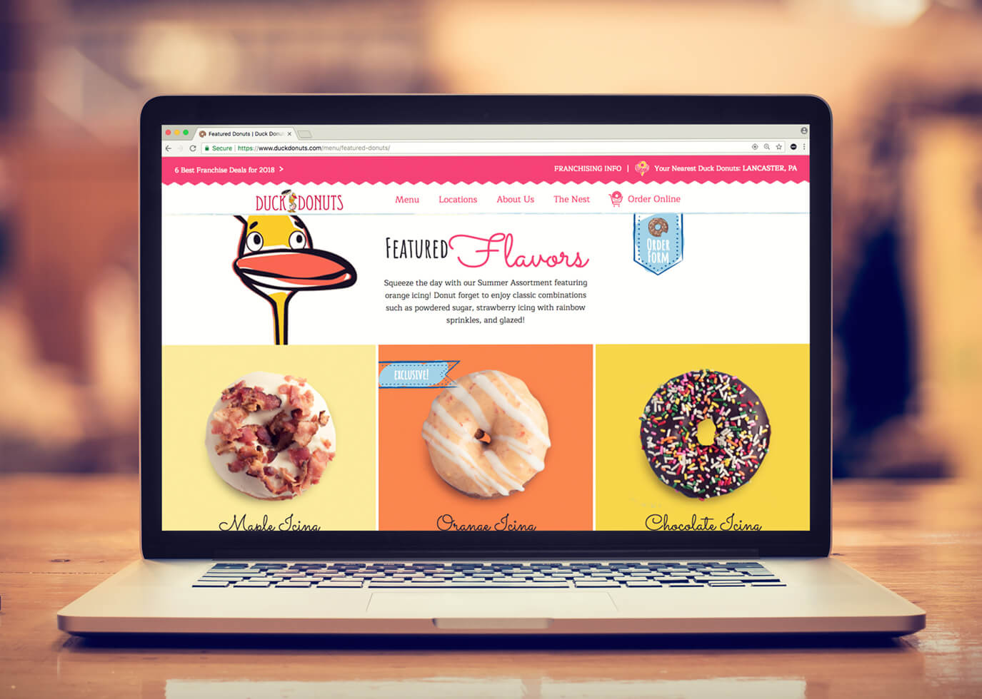 Synapse Website Strategy for Client Duck Donuts