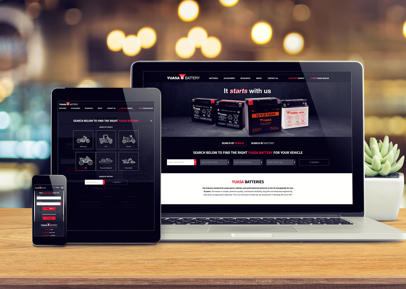 Synapse Website Strategy for Client Yuasa Battery