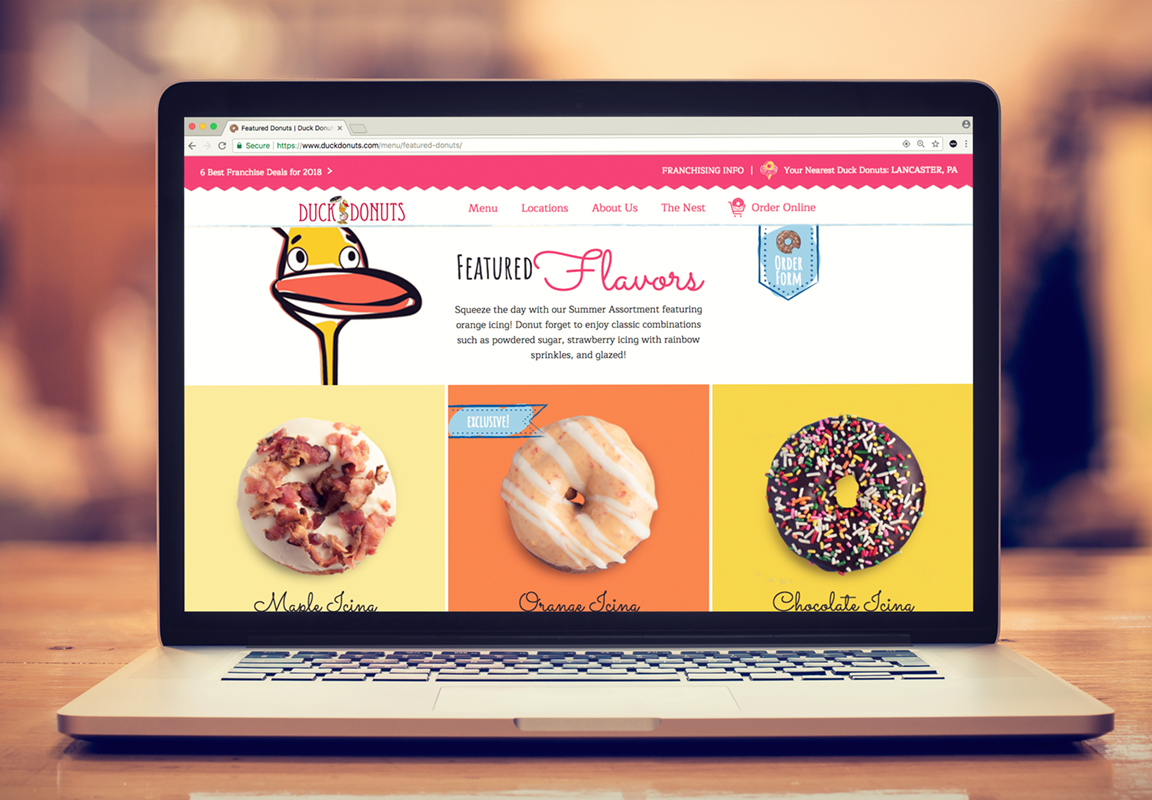 Synapse Website Strategy for Client Duck Donuts