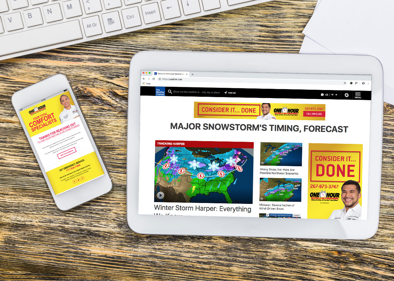 Synapse Website Strategy for One Hour Heating & Air Conditioning