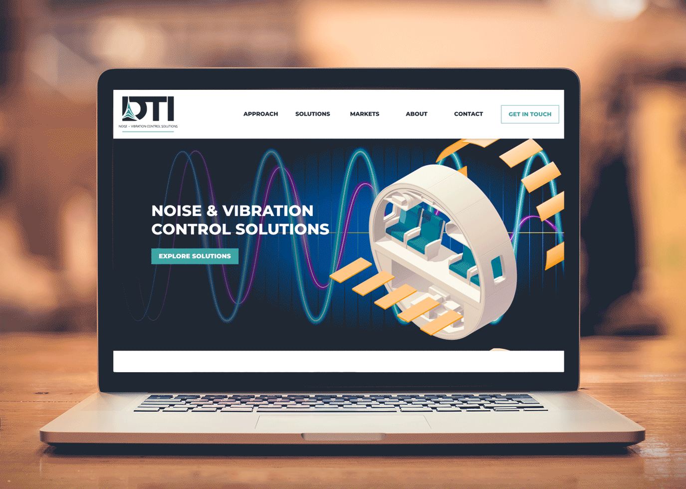 DTI on laptop screen