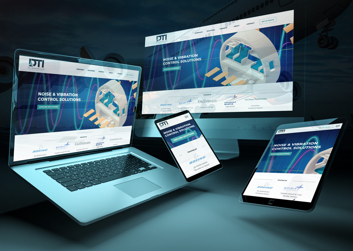 DTI Website on devices