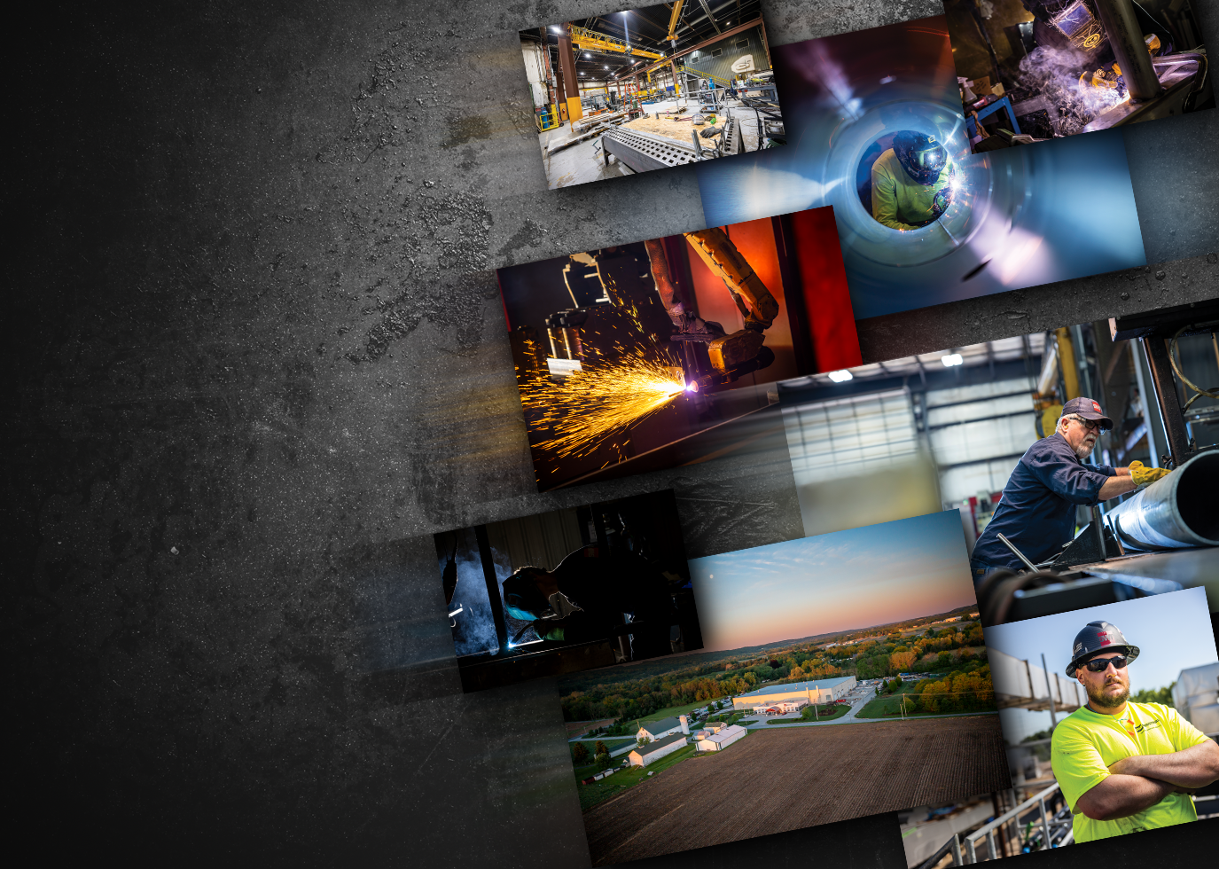 image collage on a slant showing the art created by Synapse