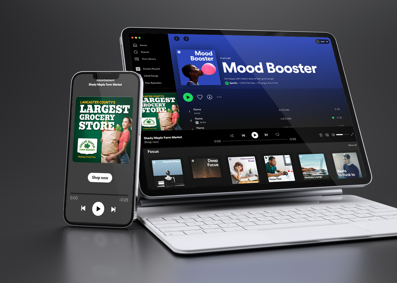 Shady Maple Spotify Ads
